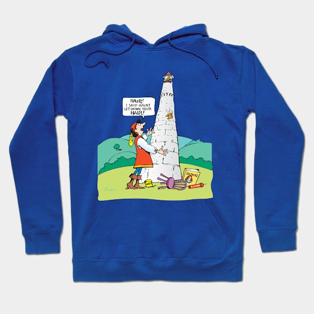 Rapunzel Can't Hear You Hoodie by Not Your Mothers Goose